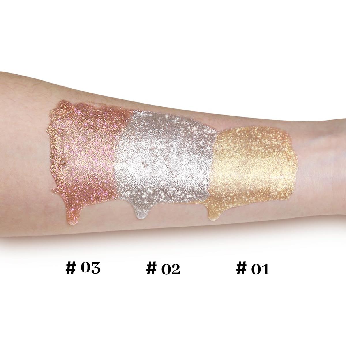 Set de Iluminadores Líquidos UCANBE 3 Pcs - Brillo Facial y Corporal