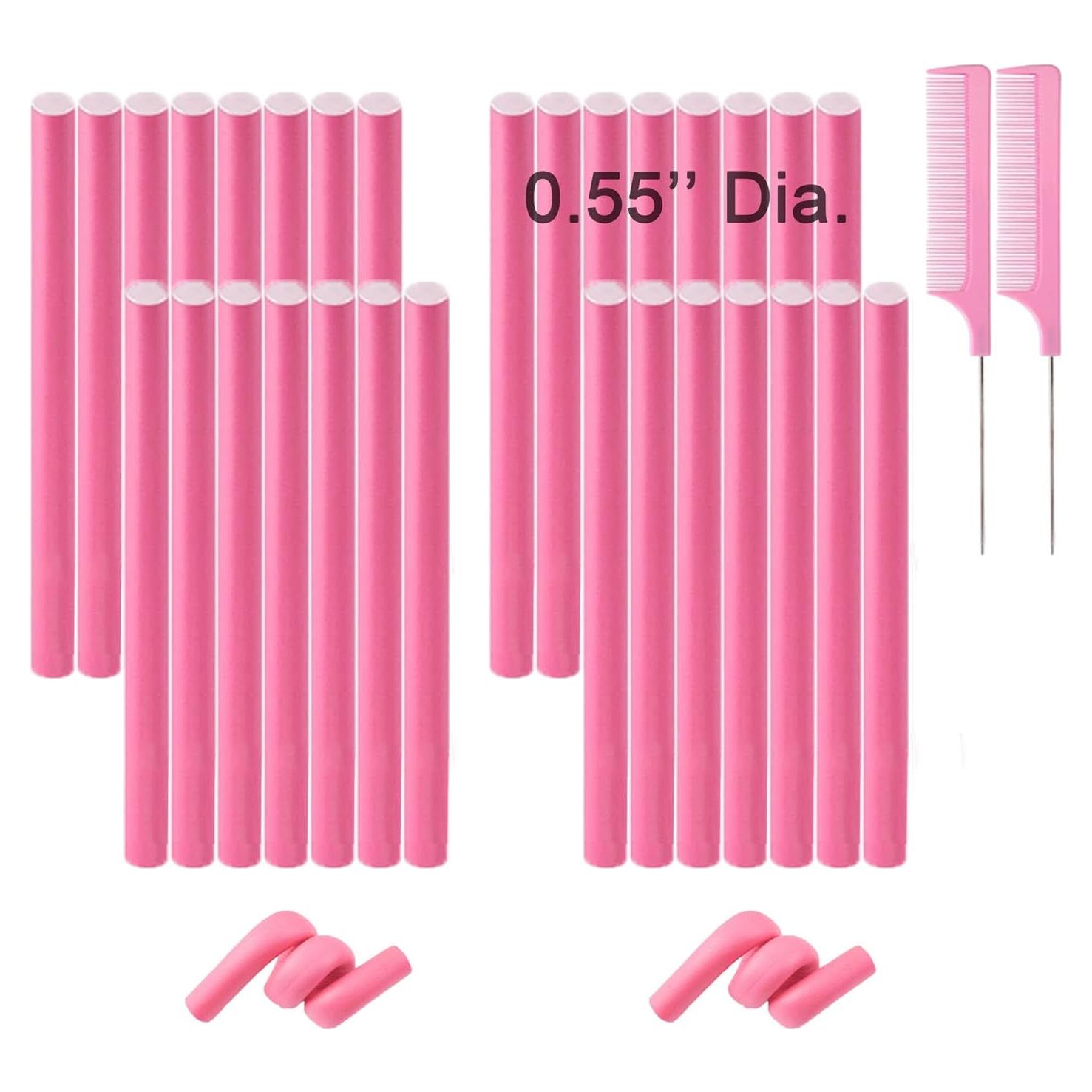 Varillas de Rizado Flexibles Beacharm 30 Piezas Rosa 24 cm