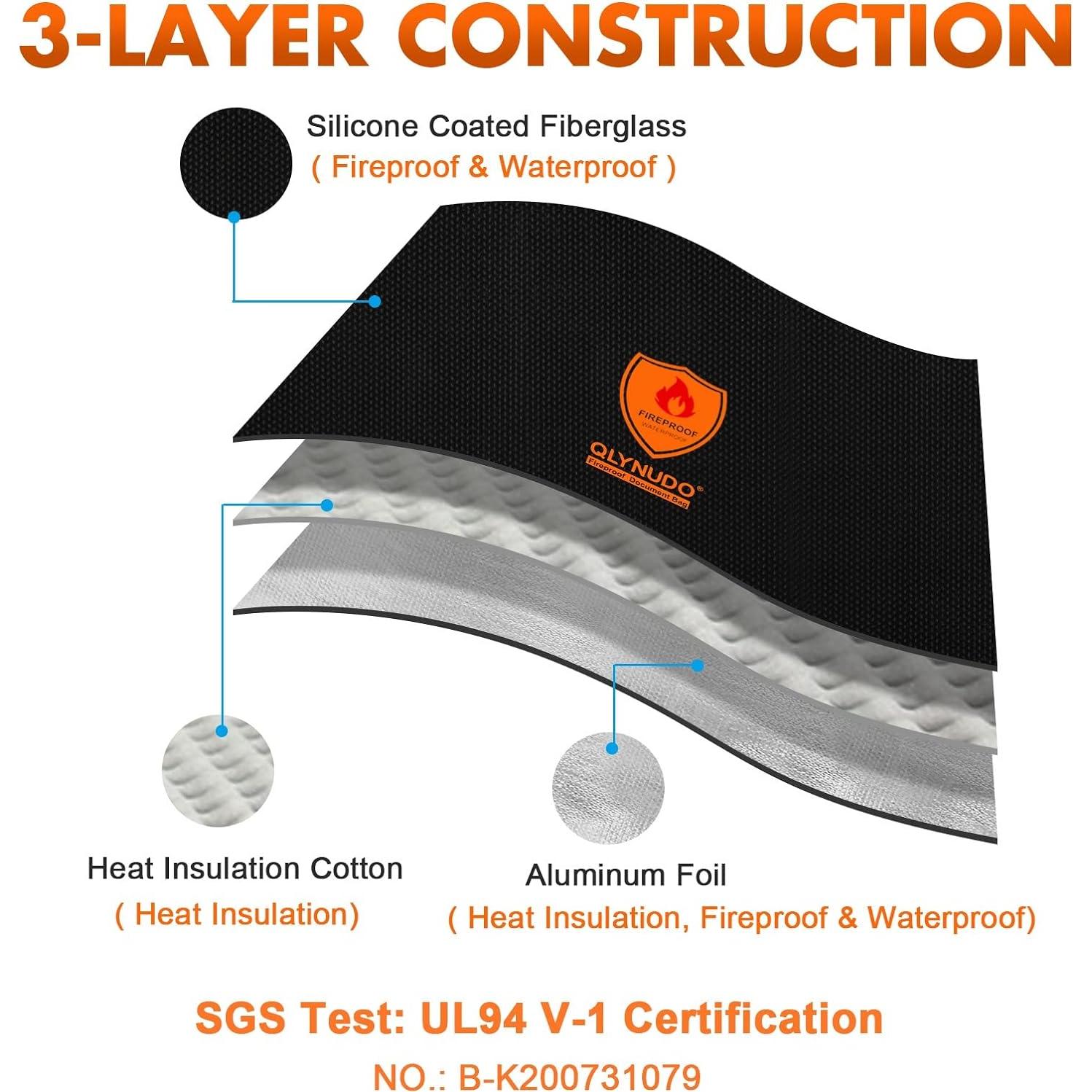 Bolsa de Documentos a Prueba de Agua y Fuego - 43x30 cm