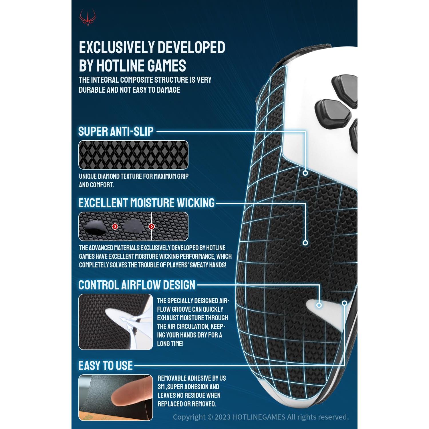 Agarre Antideslizante HotlineGames para PS5 DualSense Edge