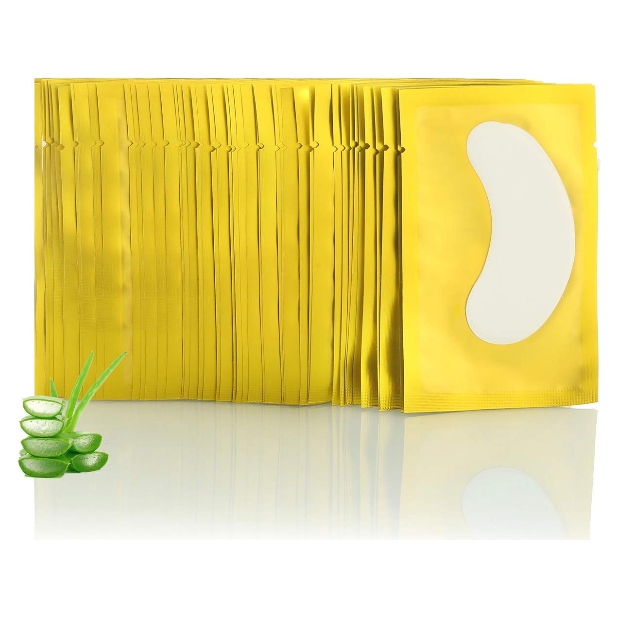 Conjunto de 100 Almohadillas de Gel para Ojos V World Dorado