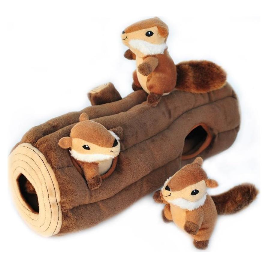Juguete Interactivo ZippyPaws Burrow Tronco Ardilla Mediano