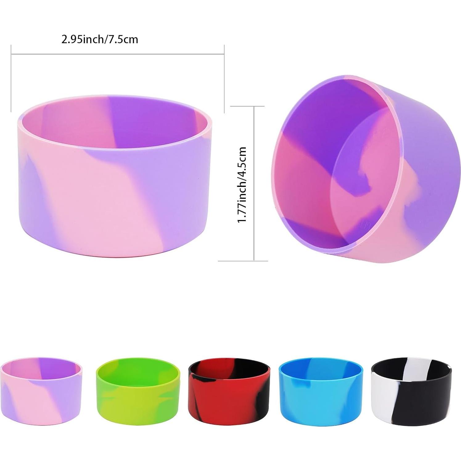 5 Pcs Botas de Silicona TFAK para Botellas de Agua 7.4-7.6 cm