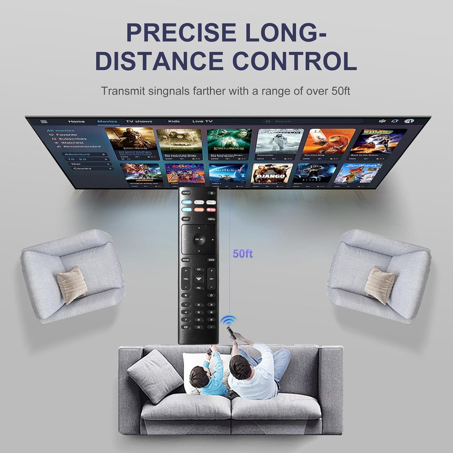 Control Remoto Universal XRT136 Uyibii para Televisores Vizio