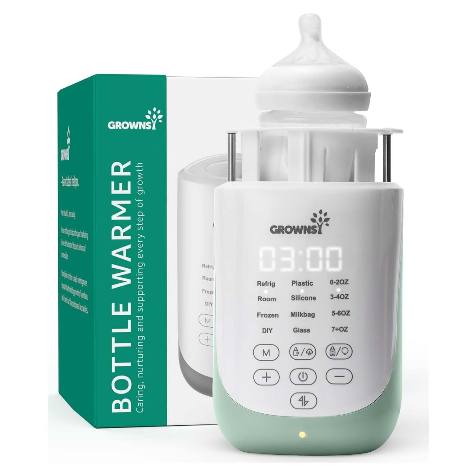 Calentador de Biberones GROWNSY 10 en 1 con Auto-elevación