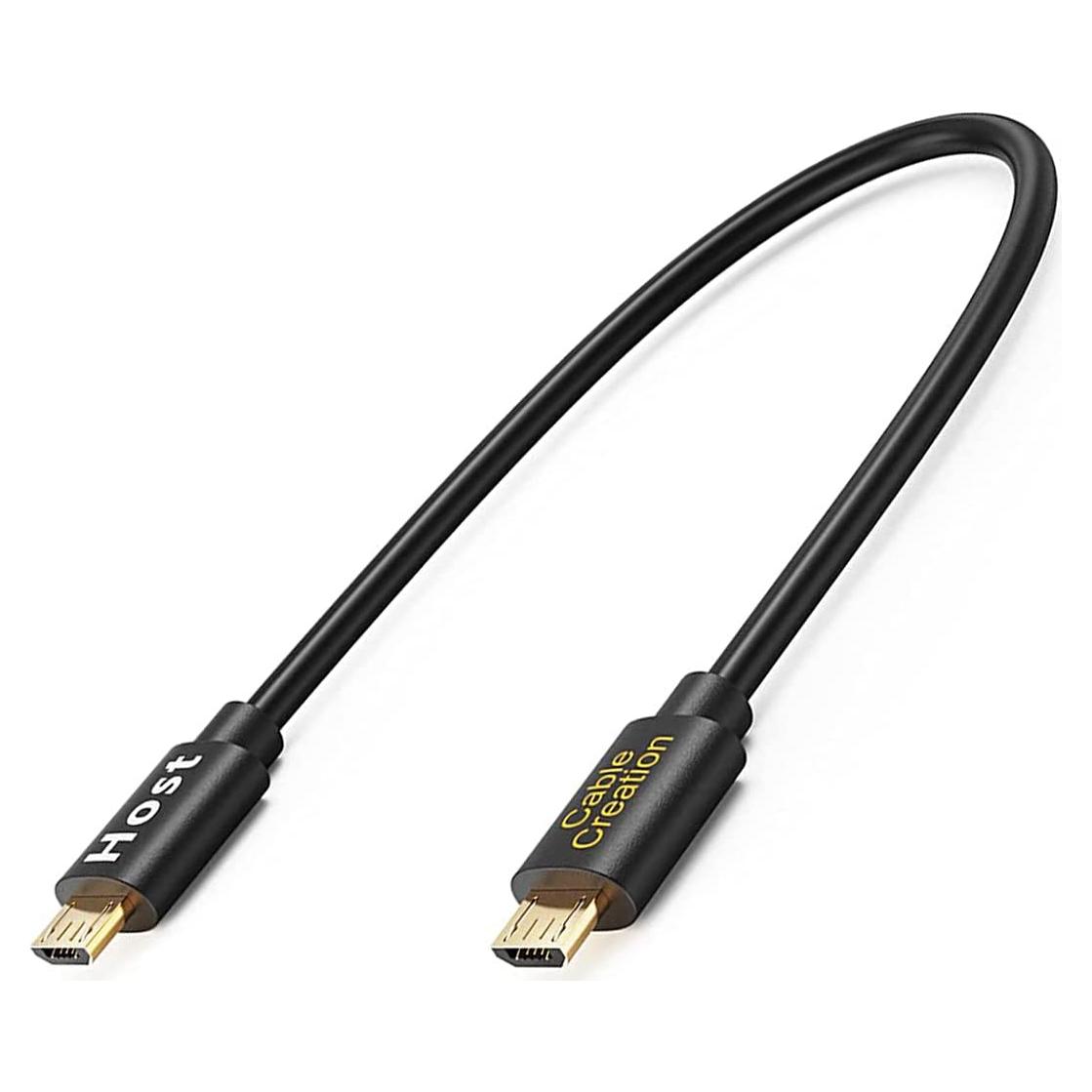 Cable Micro USB a Micro USB OTG 20CM CableCreation para DJI