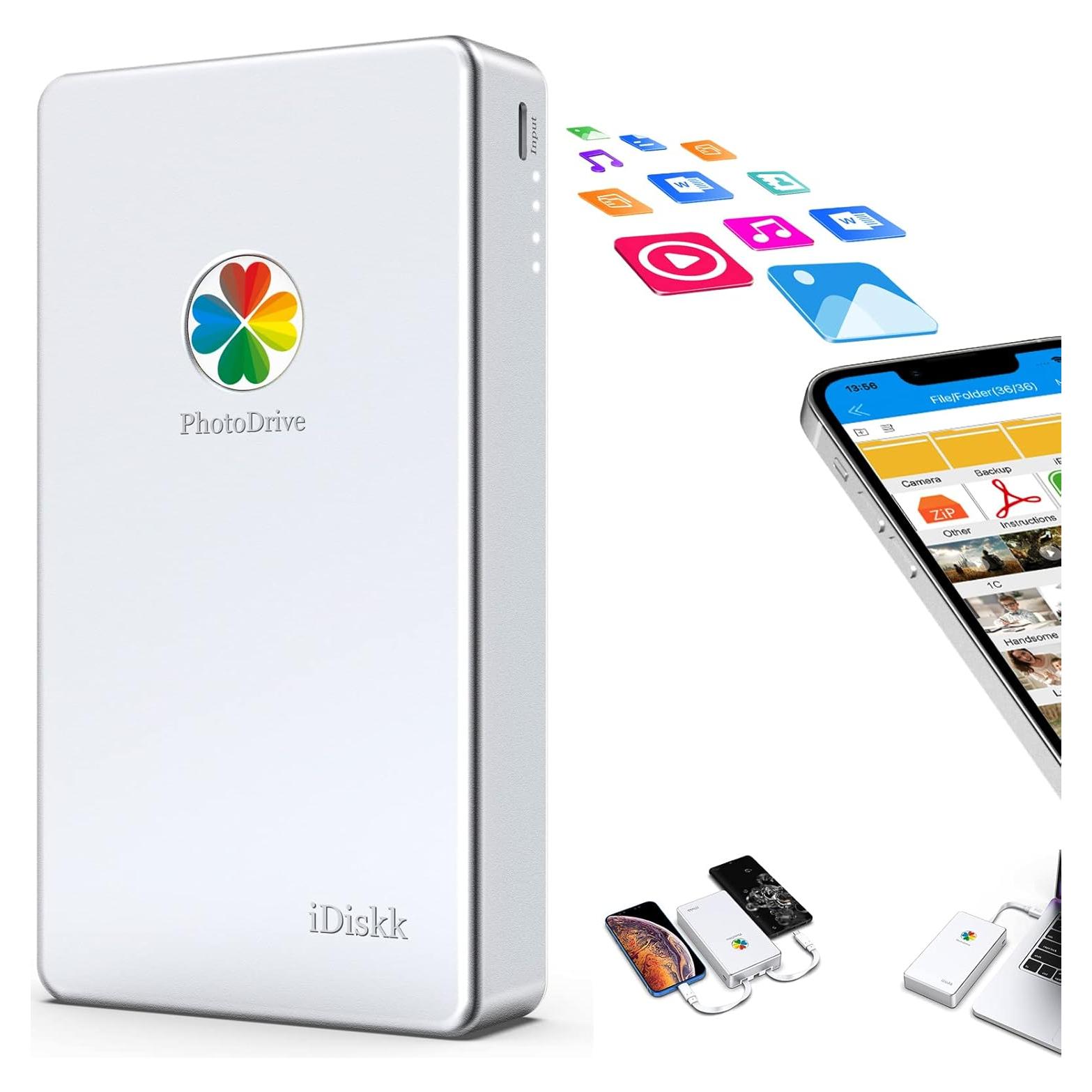 Disco Duro Externo iDiskk 1TB para iPhone iPad Android