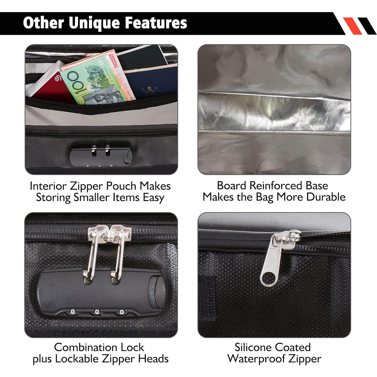 Bolsa de Documentos a Prueba de Fuego Flypal XL con Cerradura