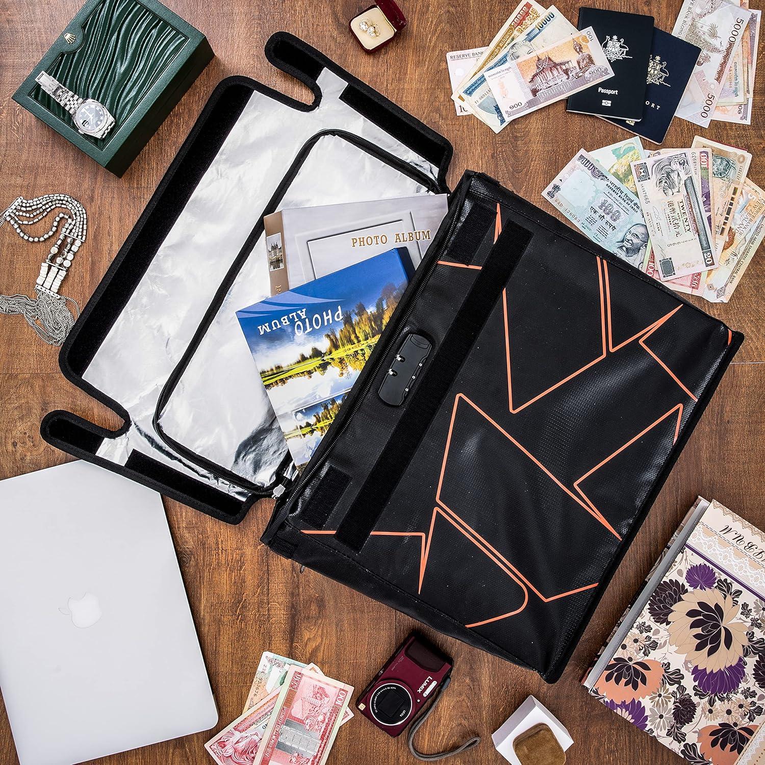 Bolsa de Documentos a Prueba de Fuego Flypal XL con Cerradura