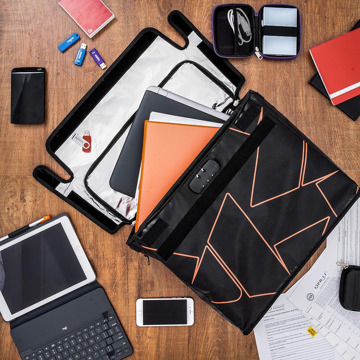 Bolsa de Documentos a Prueba de Fuego Flypal XL con Cerradura