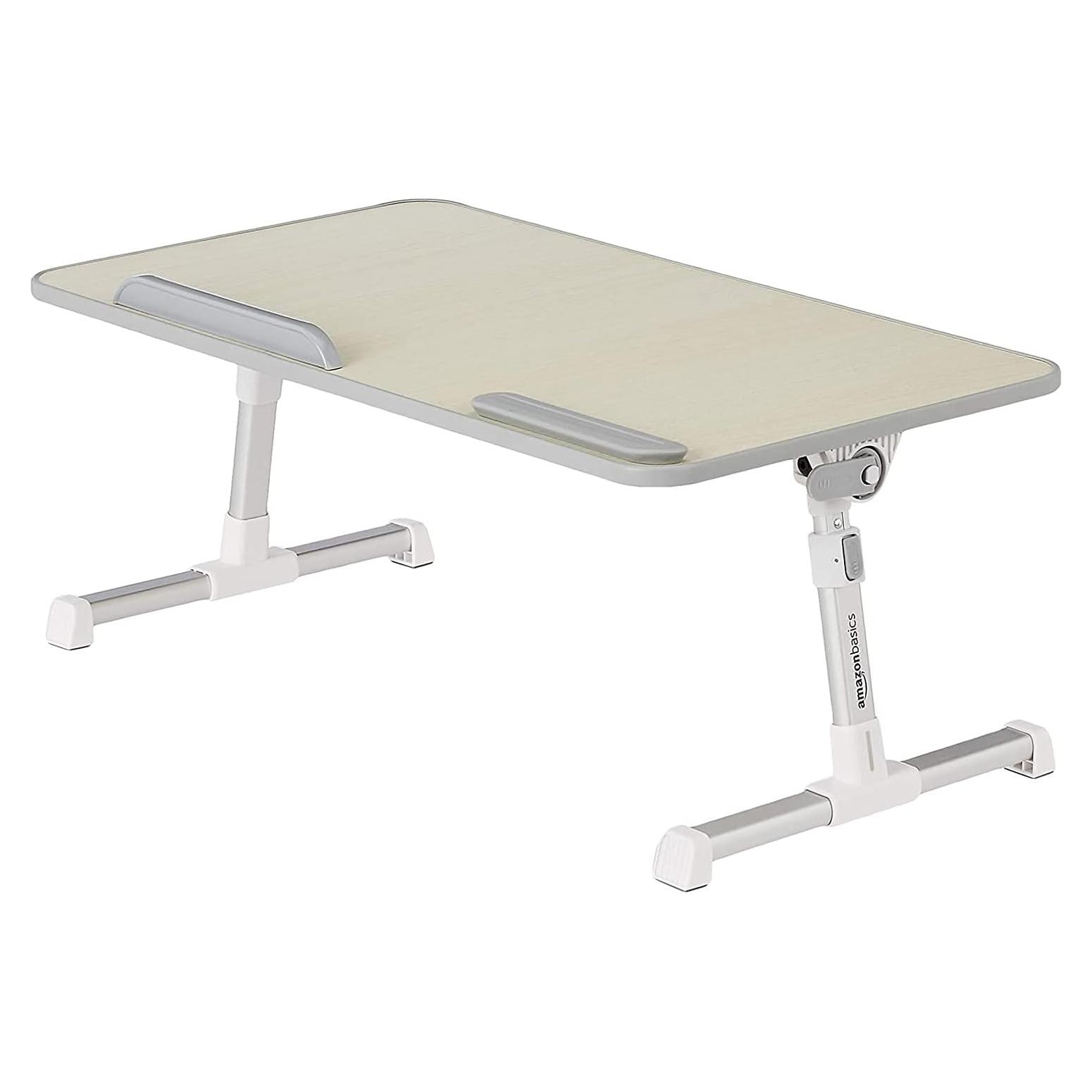 Mesa de bandeja ajustable Amazon Basics para laptop 60x33cm