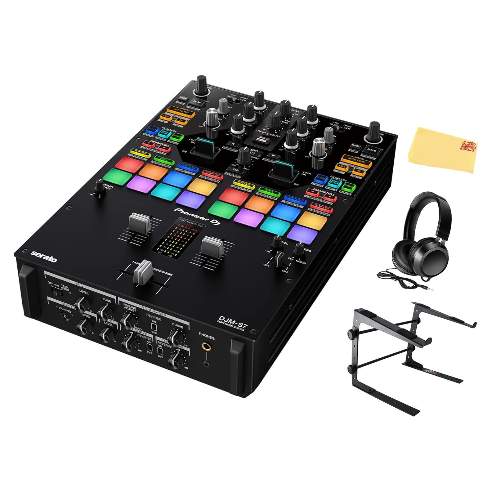 Mezclador DJ Pioneer DJM-S7 con Soporte y Auriculares