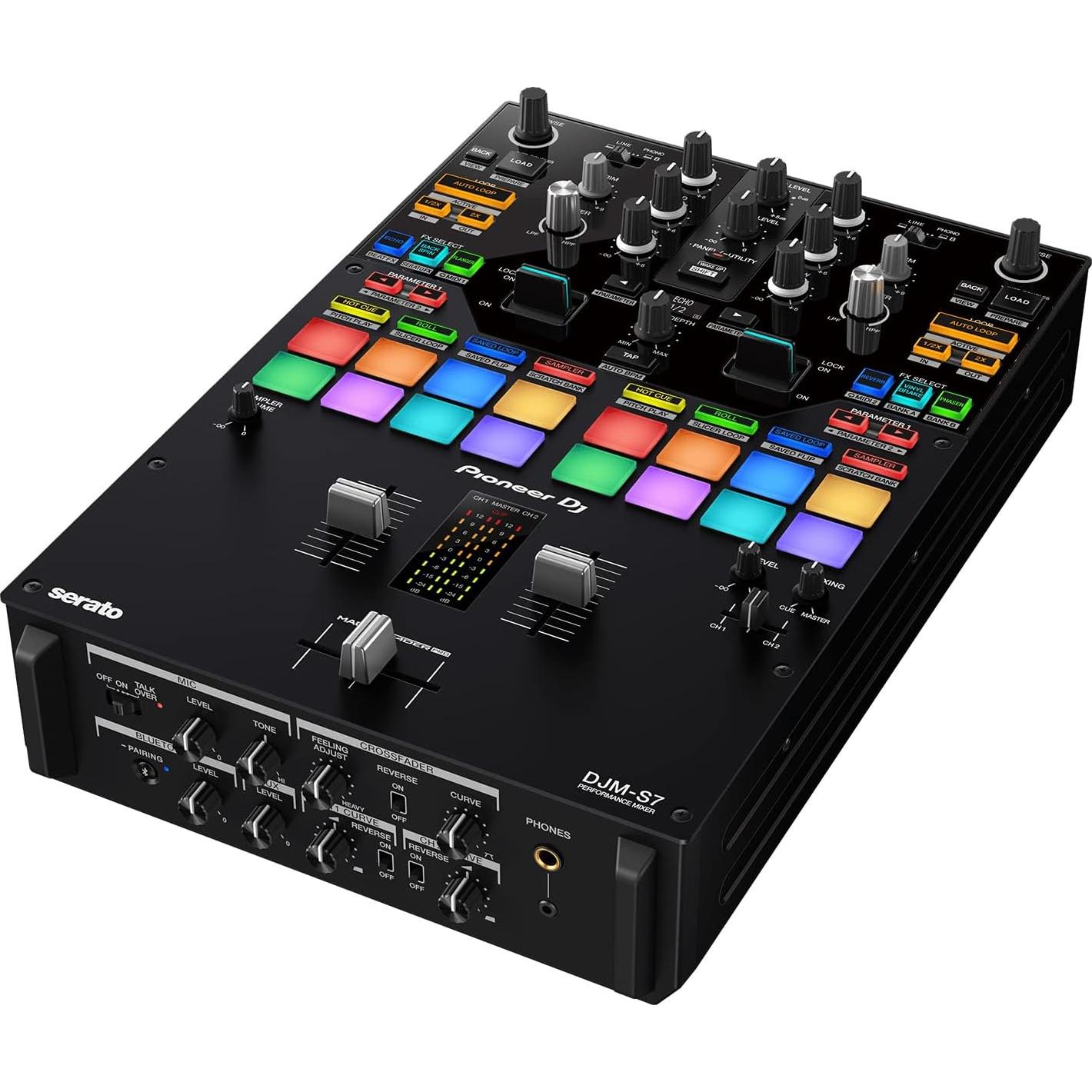 Mezclador DJ Pioneer DJM-S7 con Soporte y Auriculares