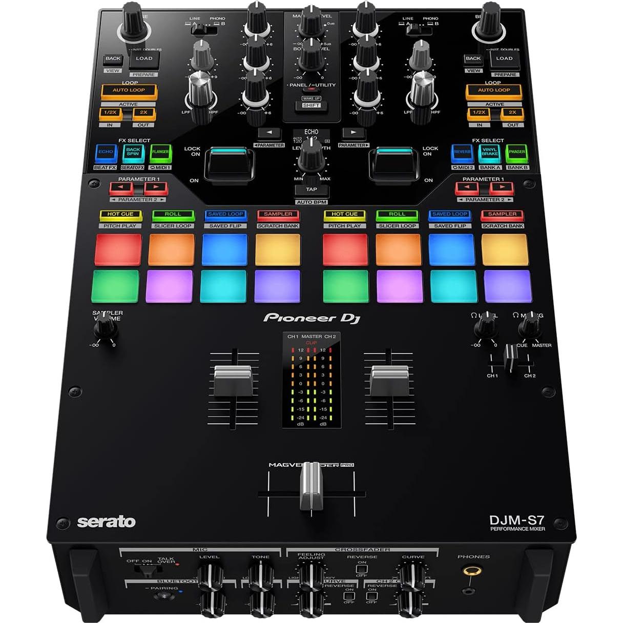 Mezclador DJ Pioneer DJM-S7 con Soporte y Auriculares