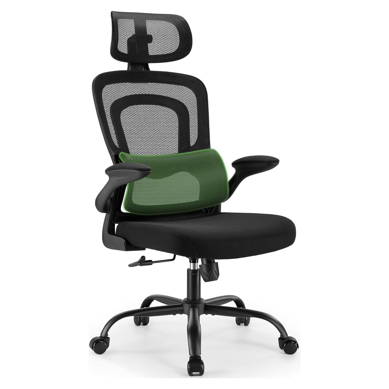 Silla de Oficina Ergonómica Marsail RM-MSOC24B con Soporte Lumbar