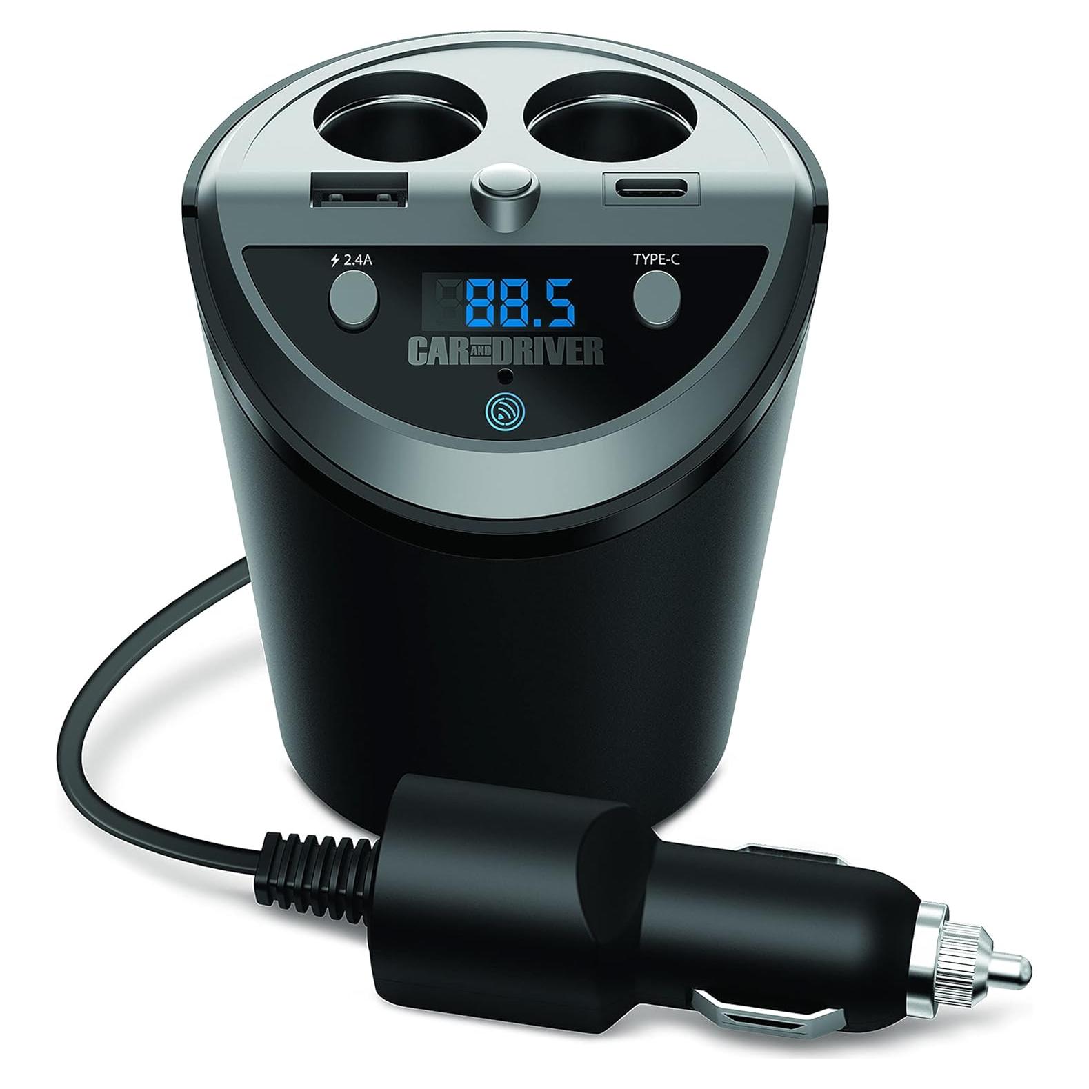 Transmisor FM Bluetooth Car and Driver 6057 con carga rápida