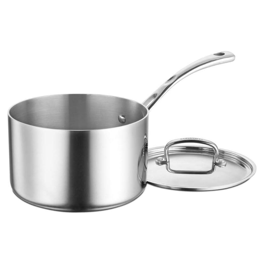 Cacerola Clásica Francesa Cuisinart 4 Cuartos Acero Inoxidable