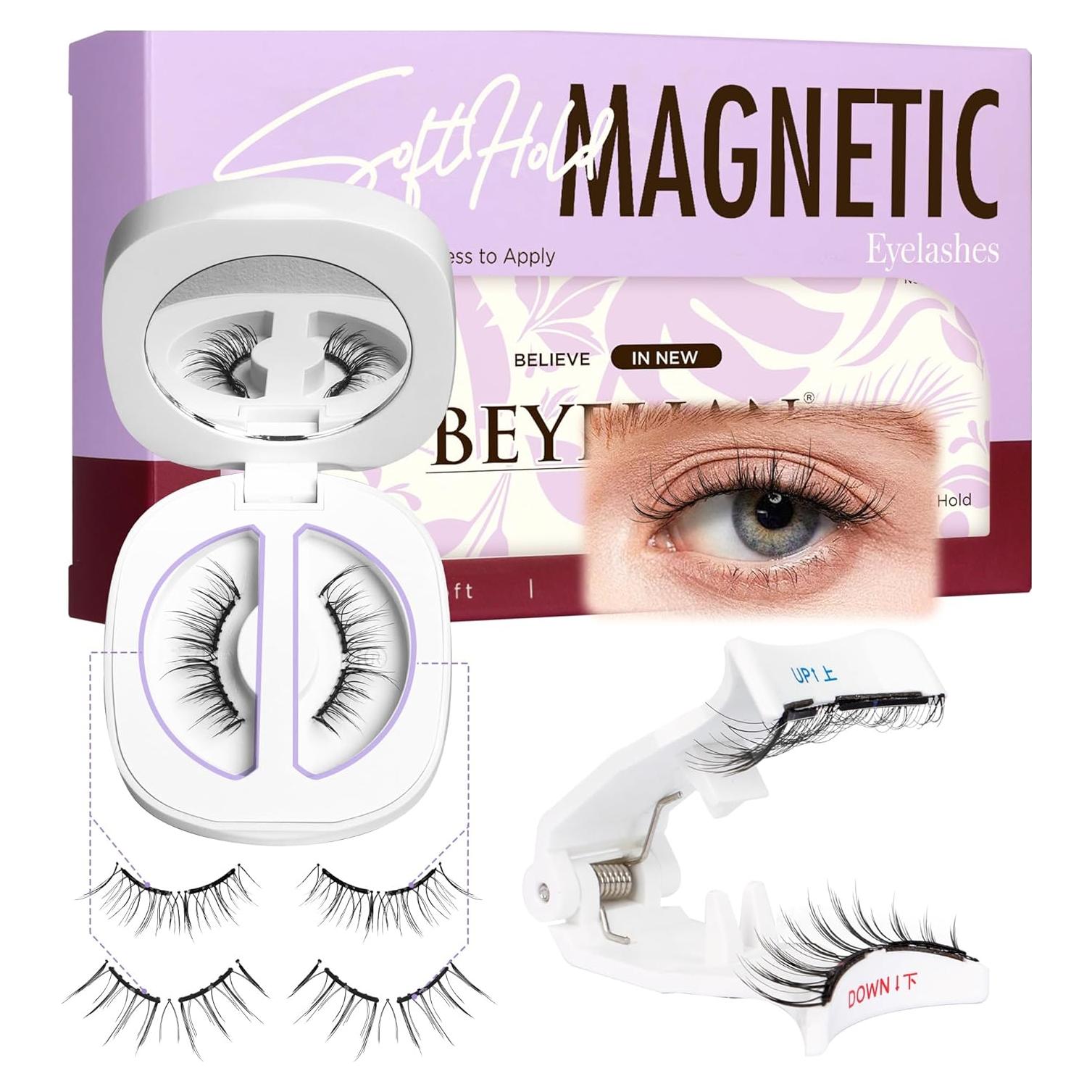 Pestañas Magnéticas BEYELIAN CS02, Suaves y Reutilizables