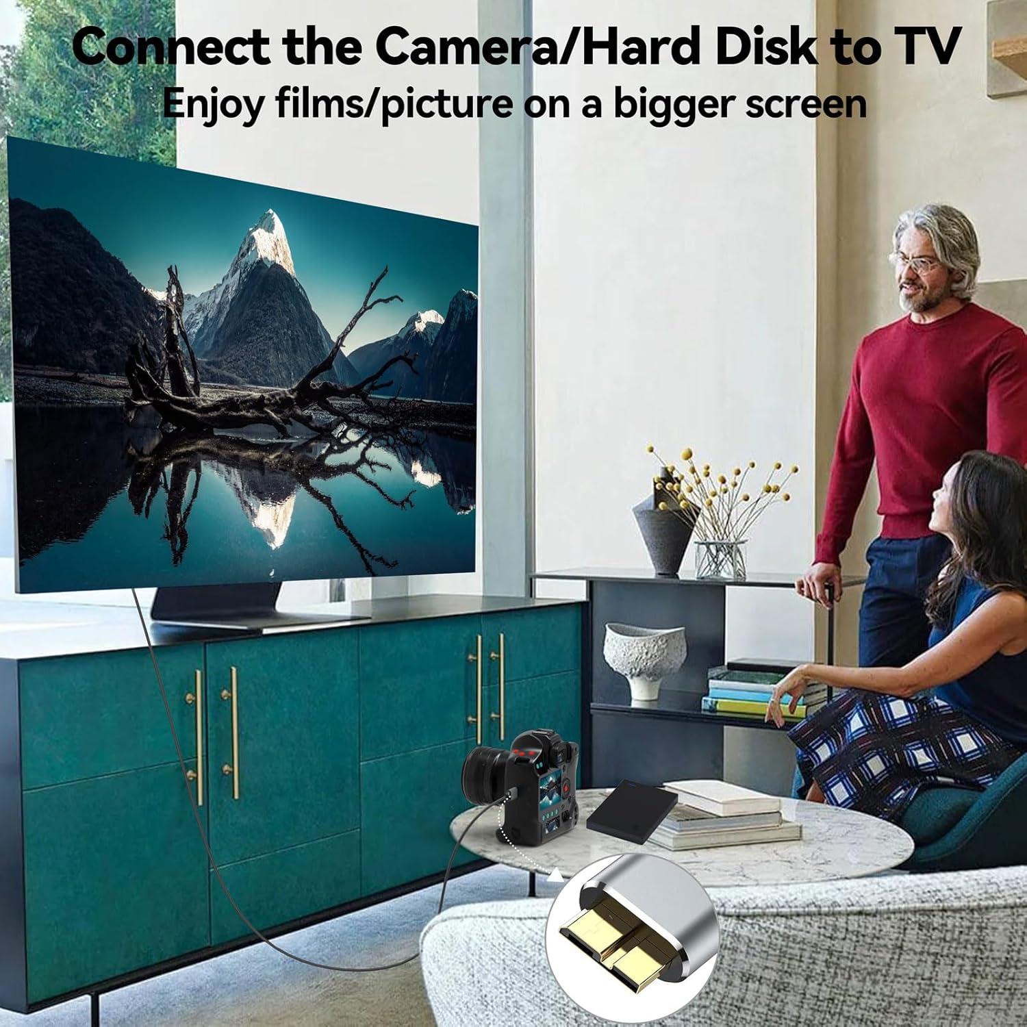 Cable Micro B USB 3.0 CLAVOOP 0.46m 5 Gbps Alta Velocidad