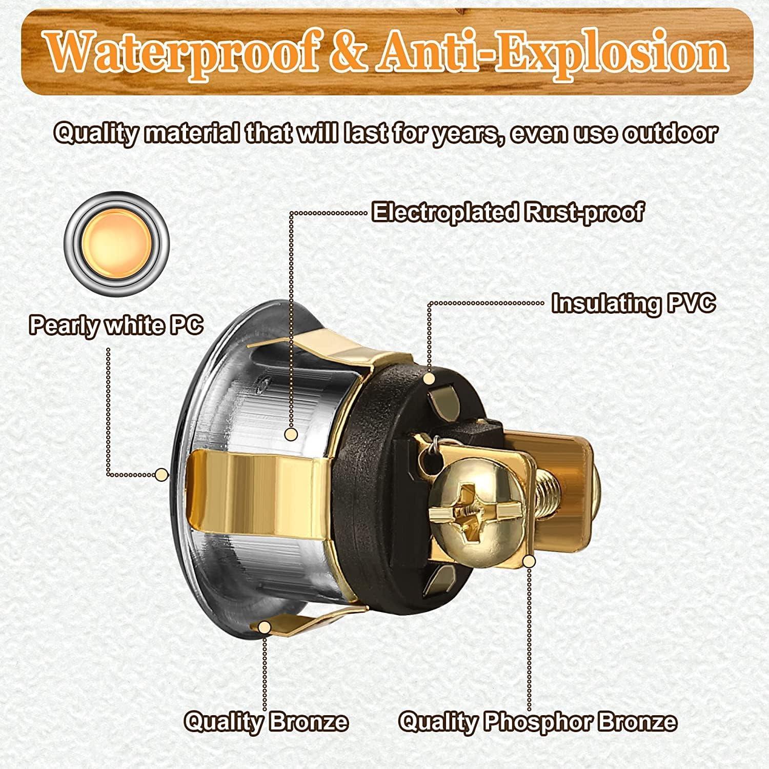 Botón de timbre Dreyoo de metal negro con luz LED