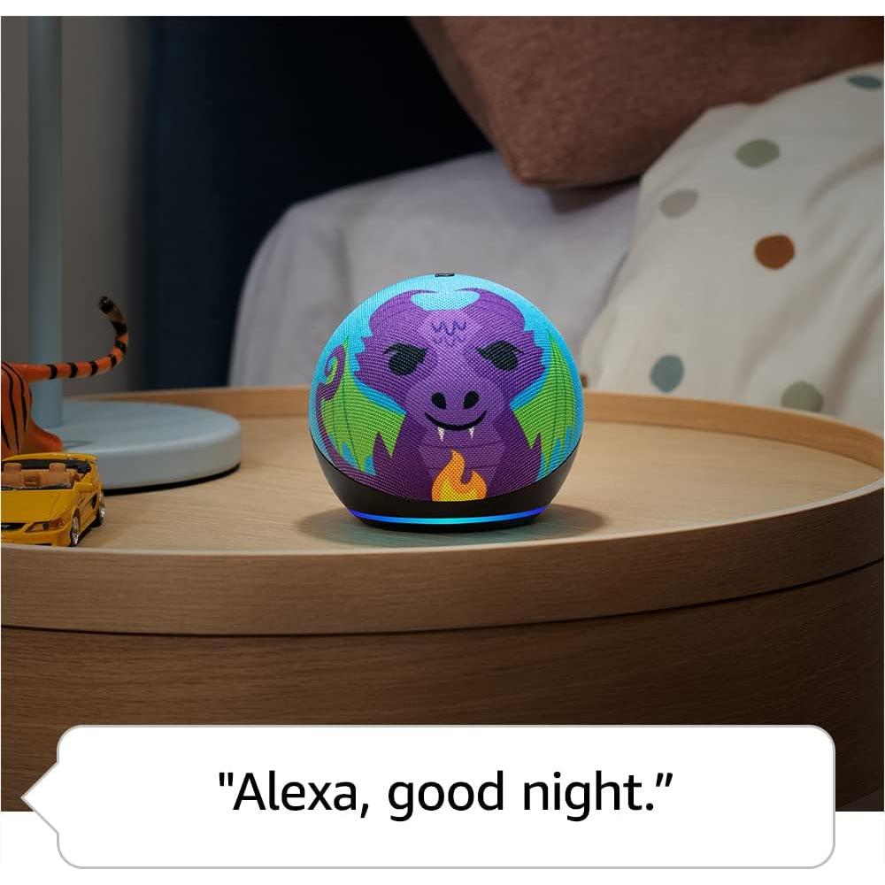 Echo Dot (5th Gen) Kids Dragon with Echo Glow