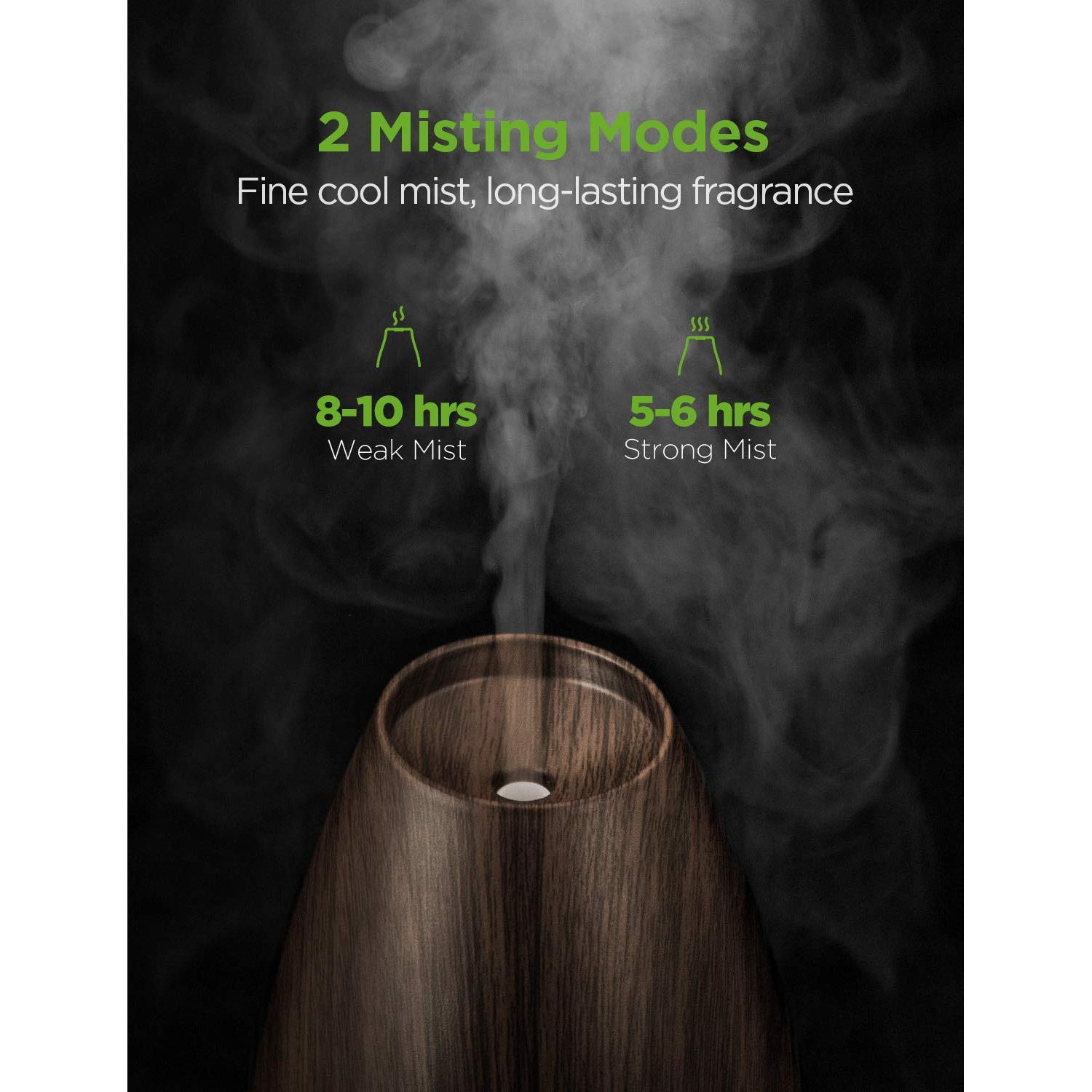 Difusor de Aceite Esencial InnoGear 400ml Madera Marrón