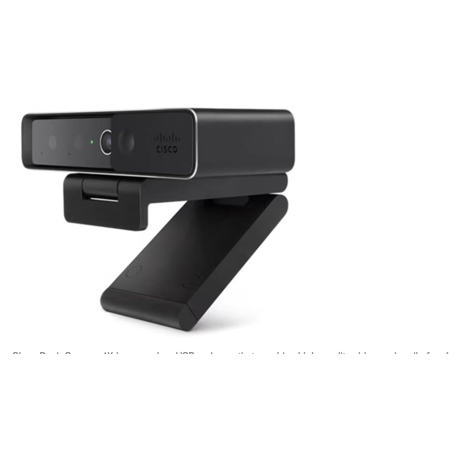 Cámara de Escritorio Cisco 4K Platino USB con Micrófonos Duales