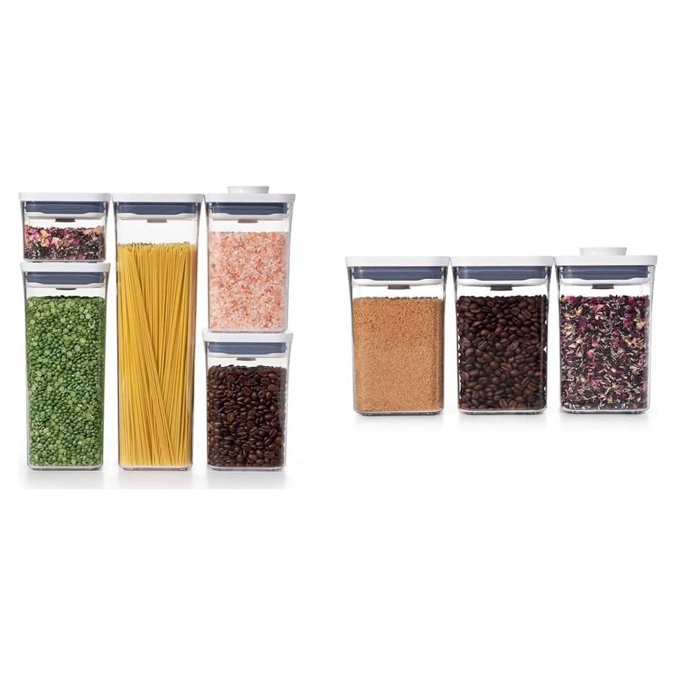 Set de Contenedores POP OXO Good Grips 5 Piezas + 3 Piezas