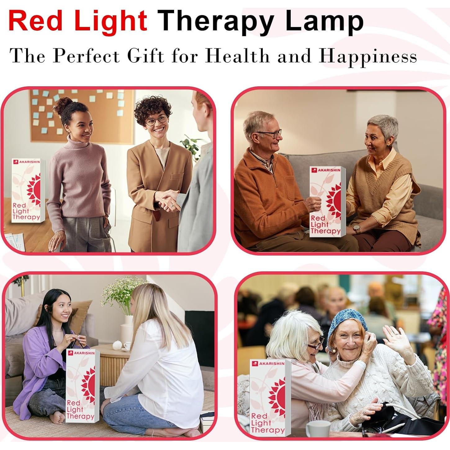 Lámpara de Terapia de Luz Roja Akarishin 36W 4 Cabezas Ajustable