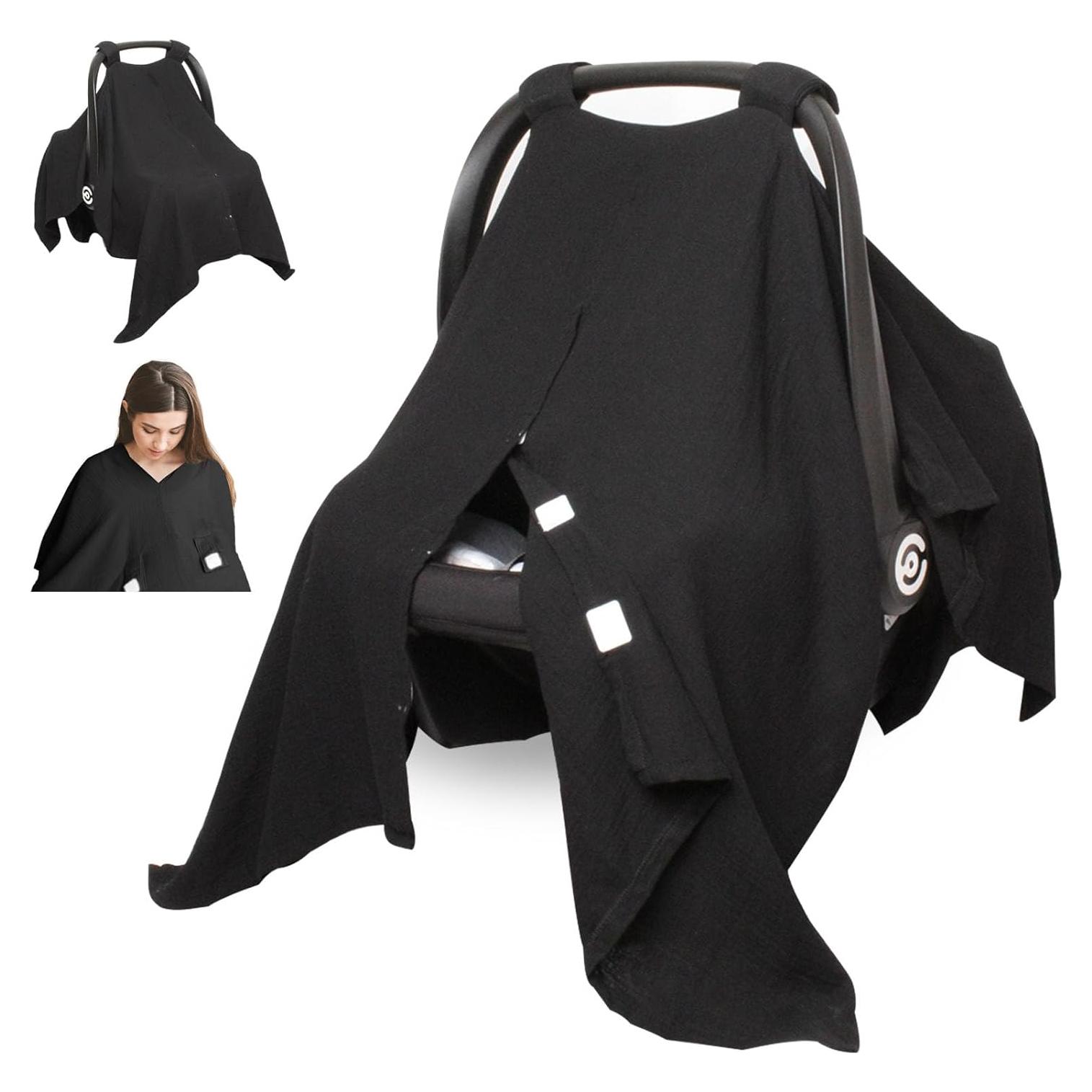 Cubierta de Silla de Auto para Bebé Boryokun Muselina 9 Capas