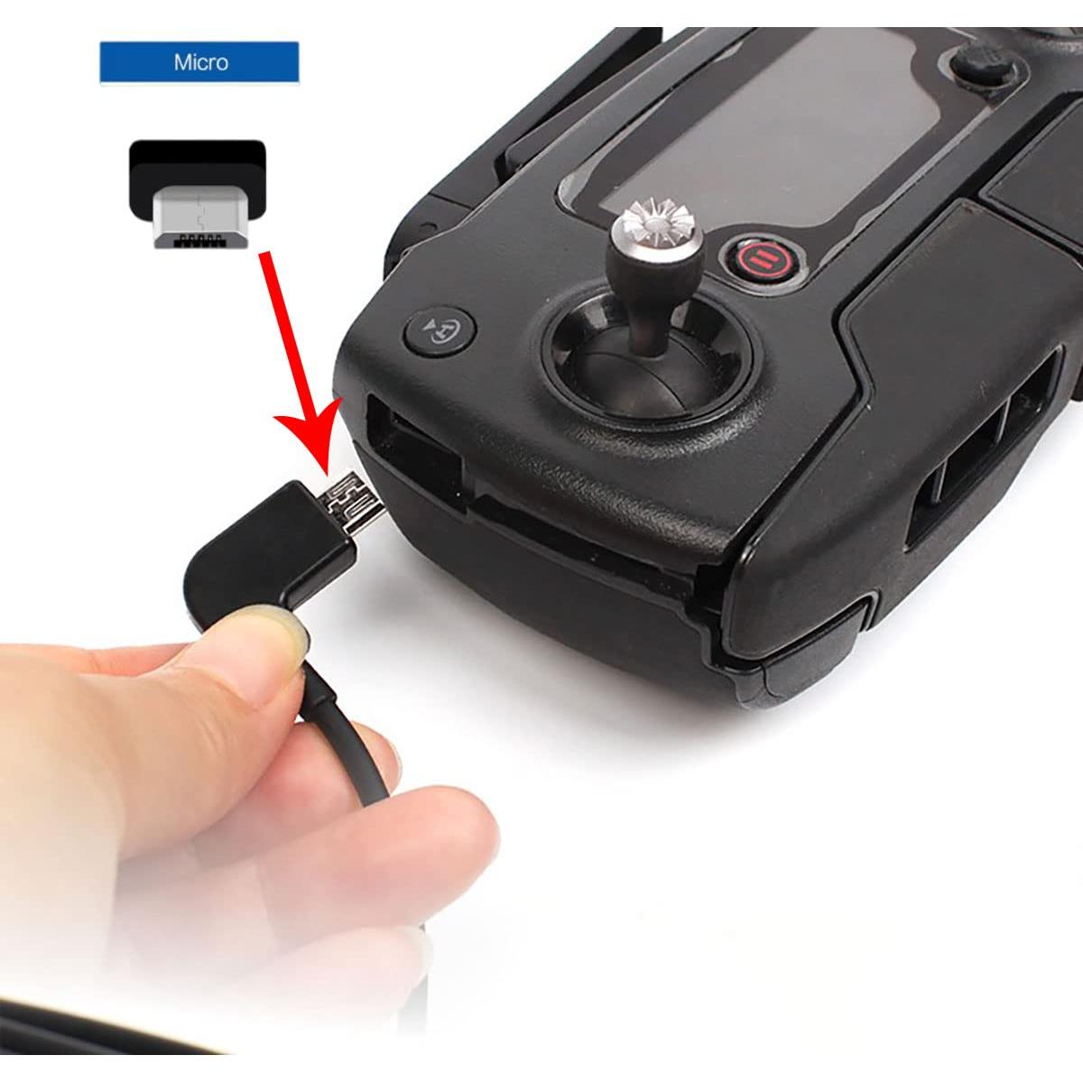 Cable Micro USB a iOS 15cm para Controlador DJI Mavic Mini