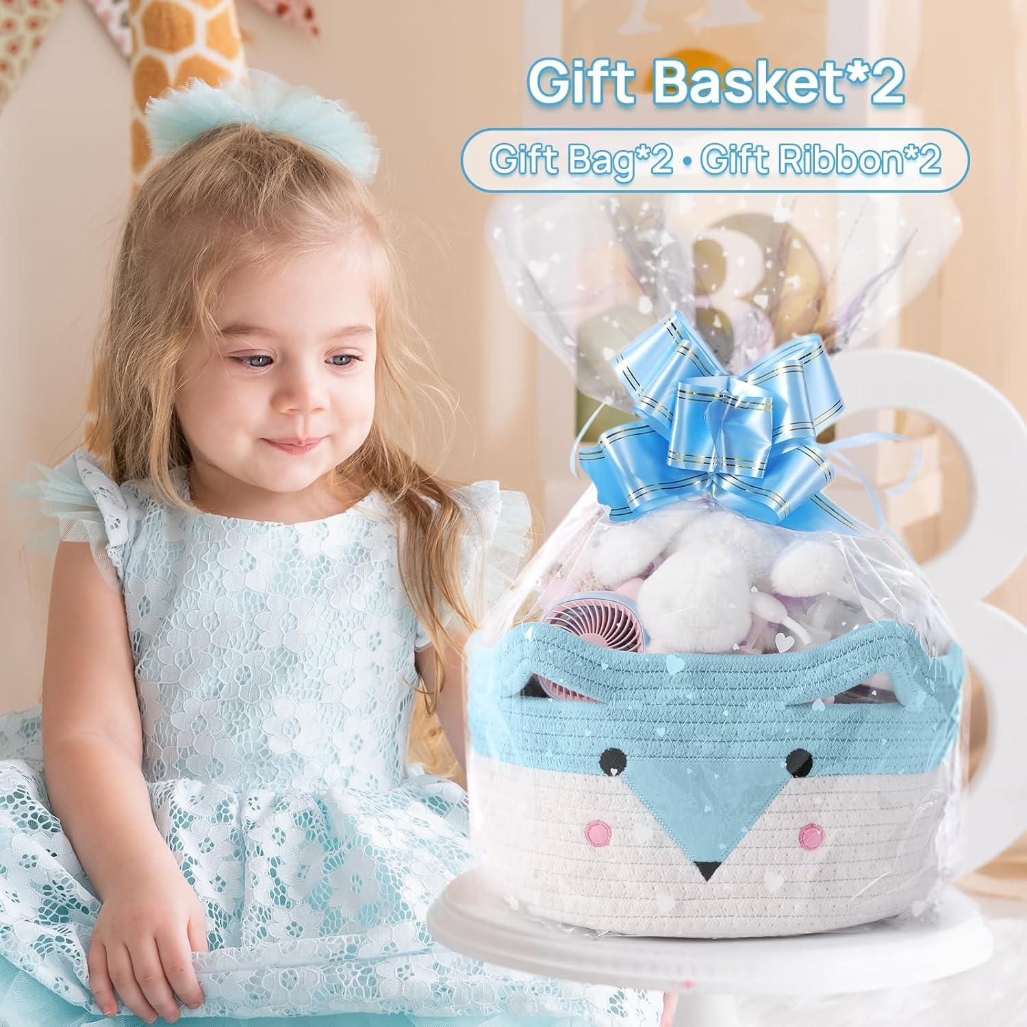 Cesta de Almacenamiento para Bebés AXHOP 3 Pack Algodón 50.8x35.1cm