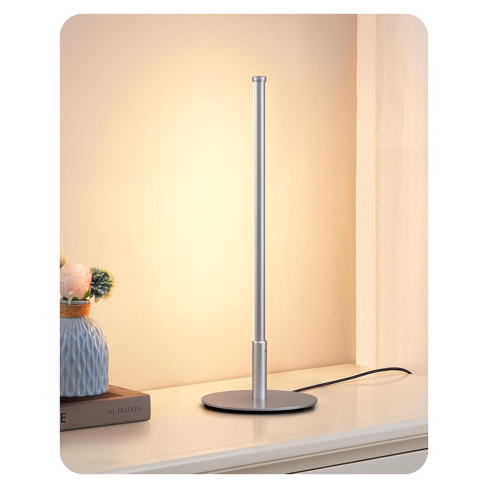 Lámpara de Mesa LED EDISHINE Plata 6W Regulable 3 Temperaturas