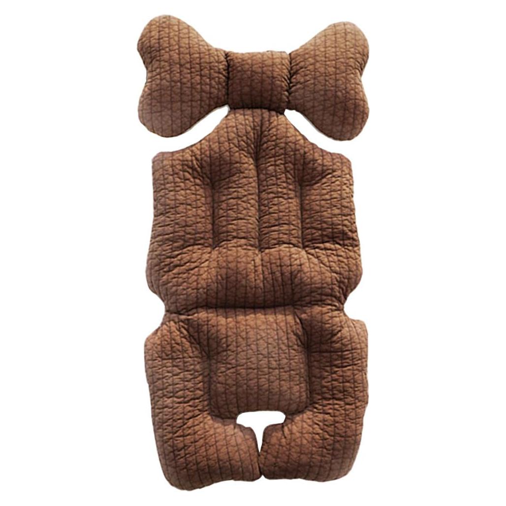 Almohadilla de Asiento Universal para Carrito de Bebé Marrón