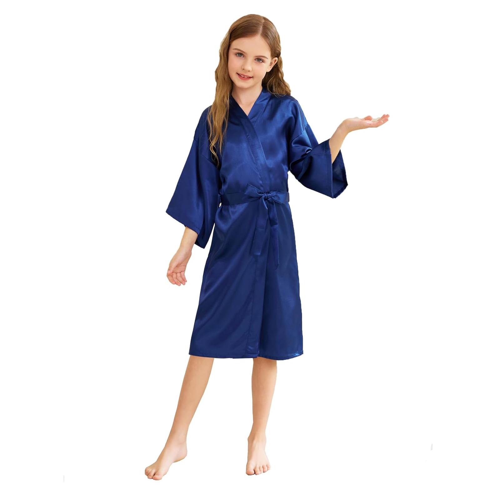 Bata de Kimono de Satén para Niñas CuteOn - Spa y Bodas