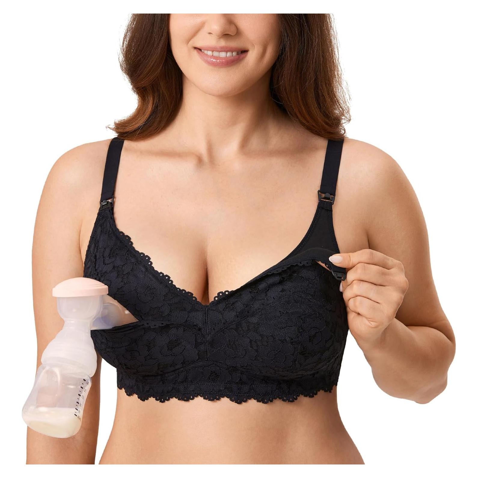 Sostenedor de Lactancia MOMANDA A131 Encaje Negro 34B