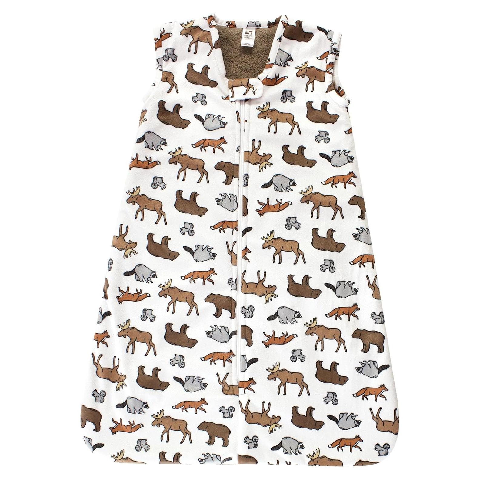 Saco de dormir de peluche Hudson Baby 0-6 meses Aventura Animal
