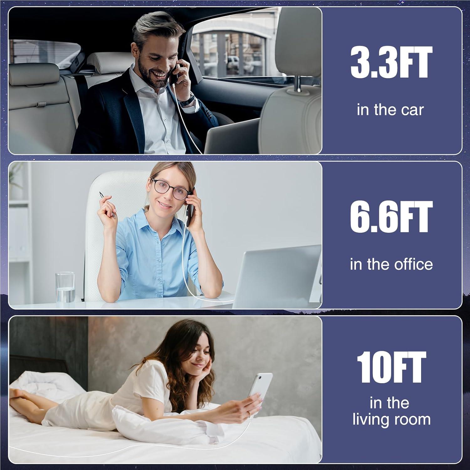 Paquete de 3 Cables USB C a USB C 60W - LOFPYE 1m, 2m, 3m