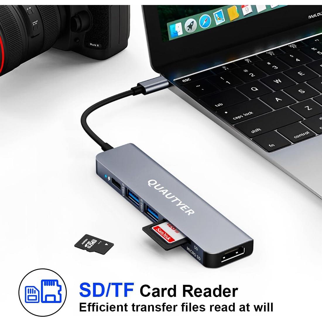 Adaptador Multiport USB C QUAUTYER para MacBook 4K HDMI