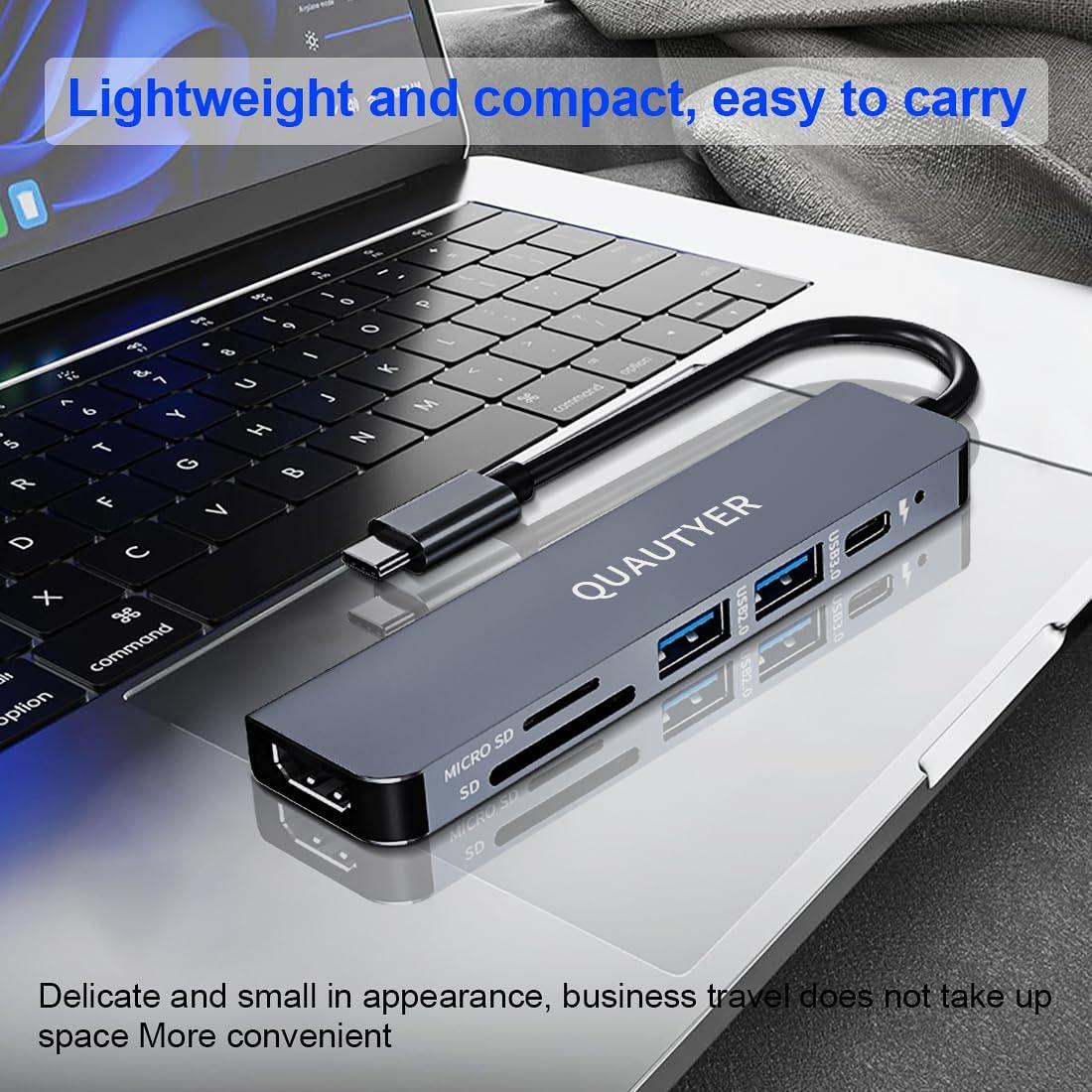 Adaptador Multiport USB C QUAUTYER para MacBook 4K HDMI