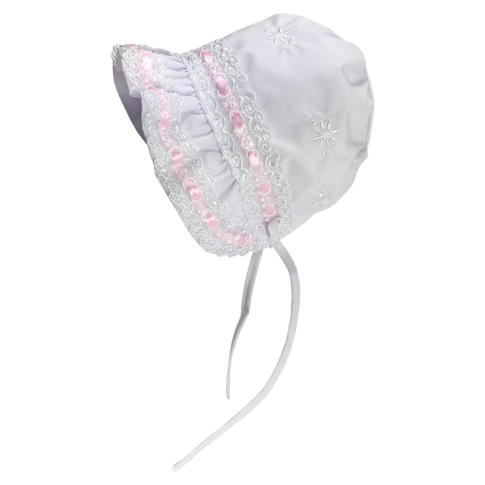 Sombrero de Encaje Blanco N'Ice Caps para Bebés 0-3 Meses