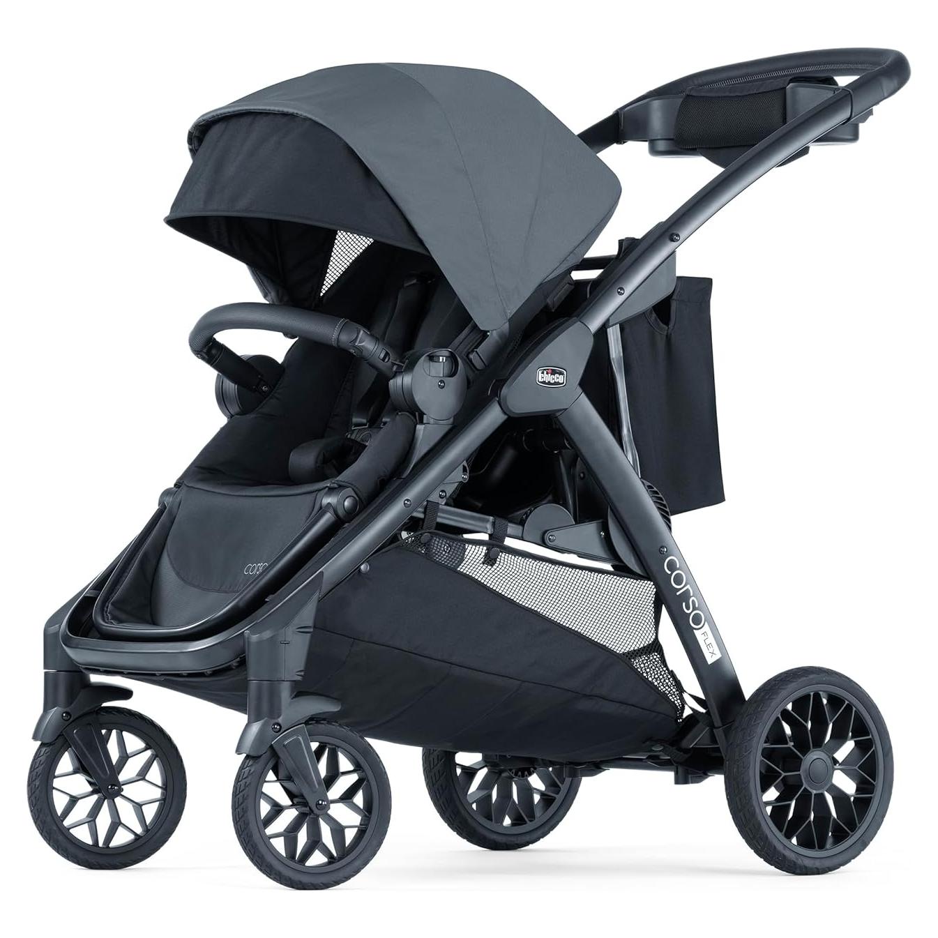 Cochecito Modular Chicco Corso Flex - Negro, Convertible Doble