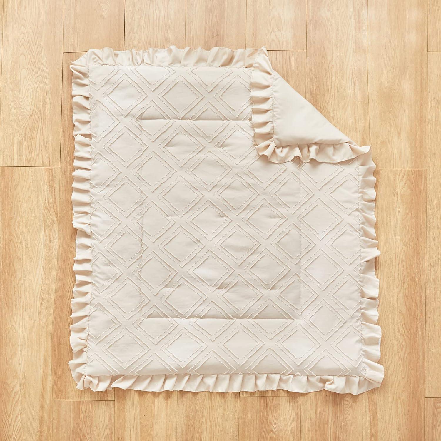 Juego de Ropa de Cuna 3 Piezas UOZZI BEDDING Boho Crema