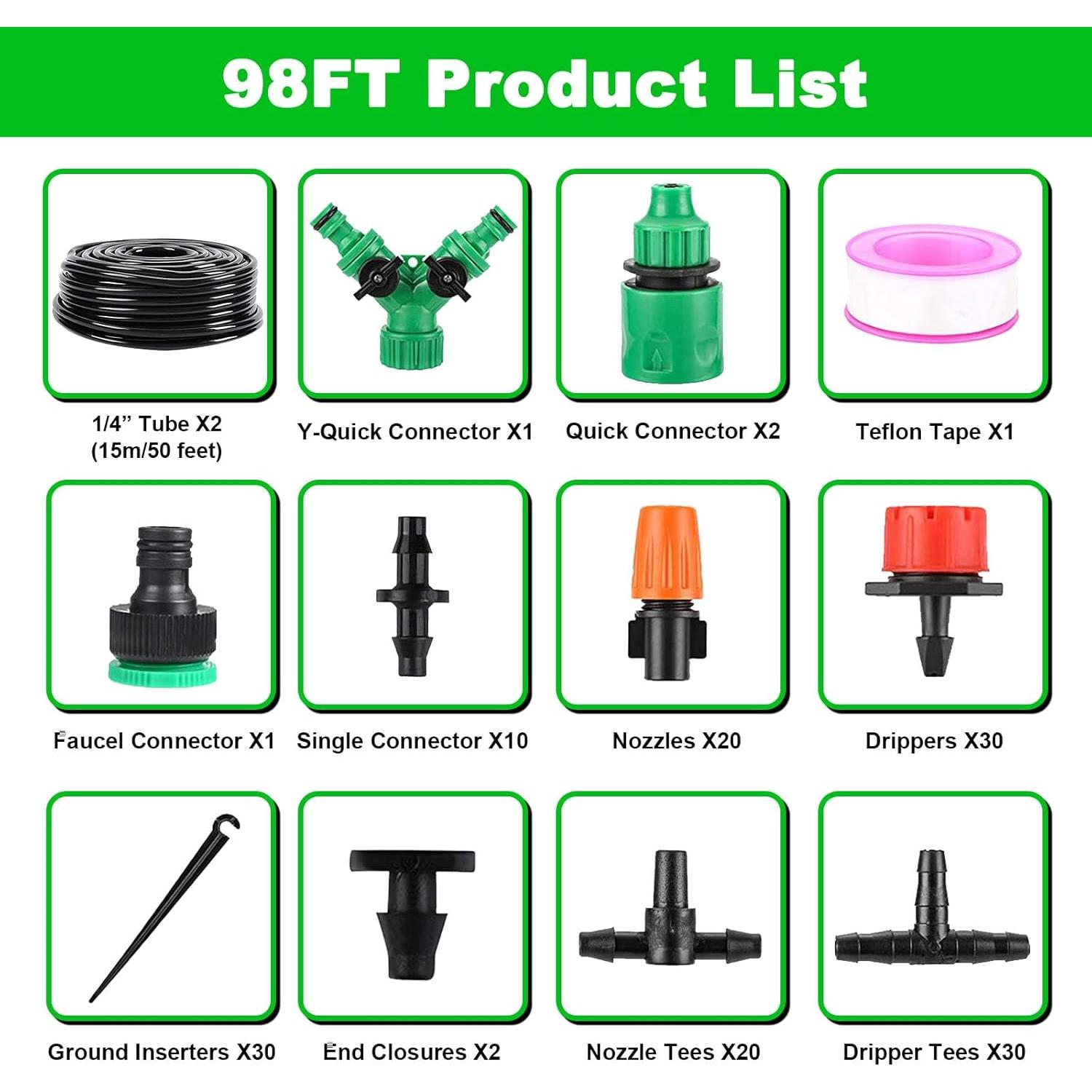 Kit de Riego por Goteo Ambitelligence 30m con Manguera 0.64cm