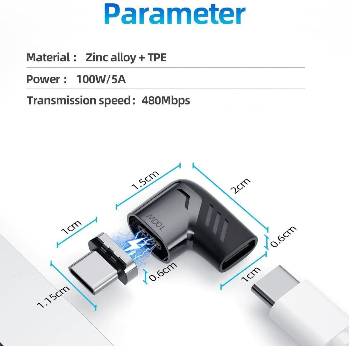 Adaptador BoxWave Magnético 100W para Mileseey TR120E
