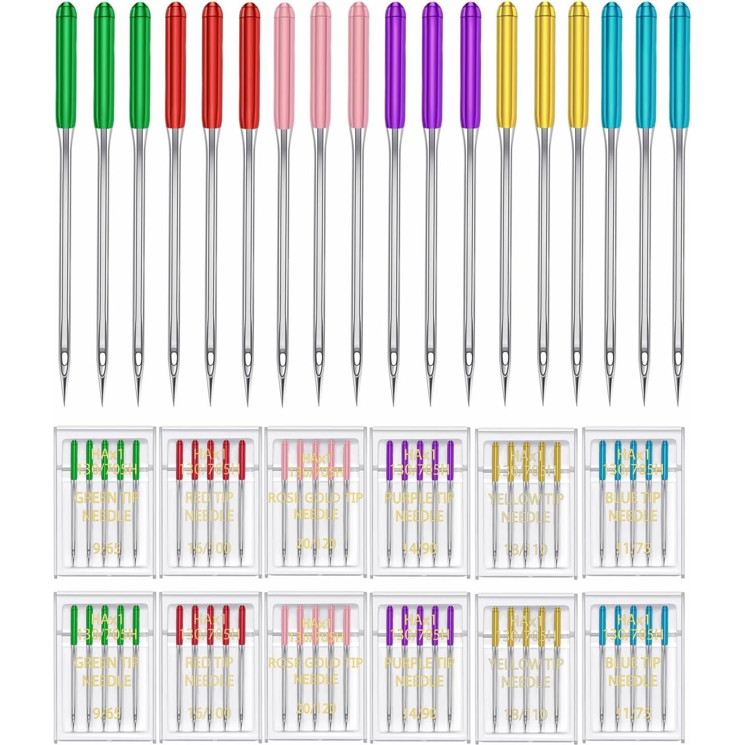 Agujas de Máquina de Coser HONEYSEW 60 Piezas Universales