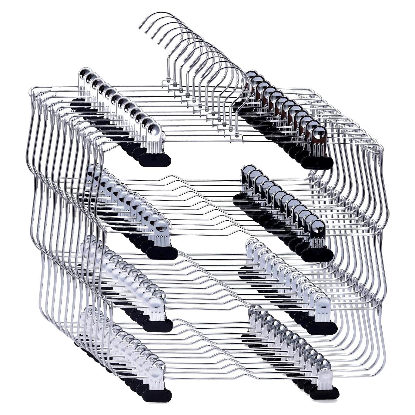 Perchas Plegables de Calidad 2-Pack con Clips Antideslizantes