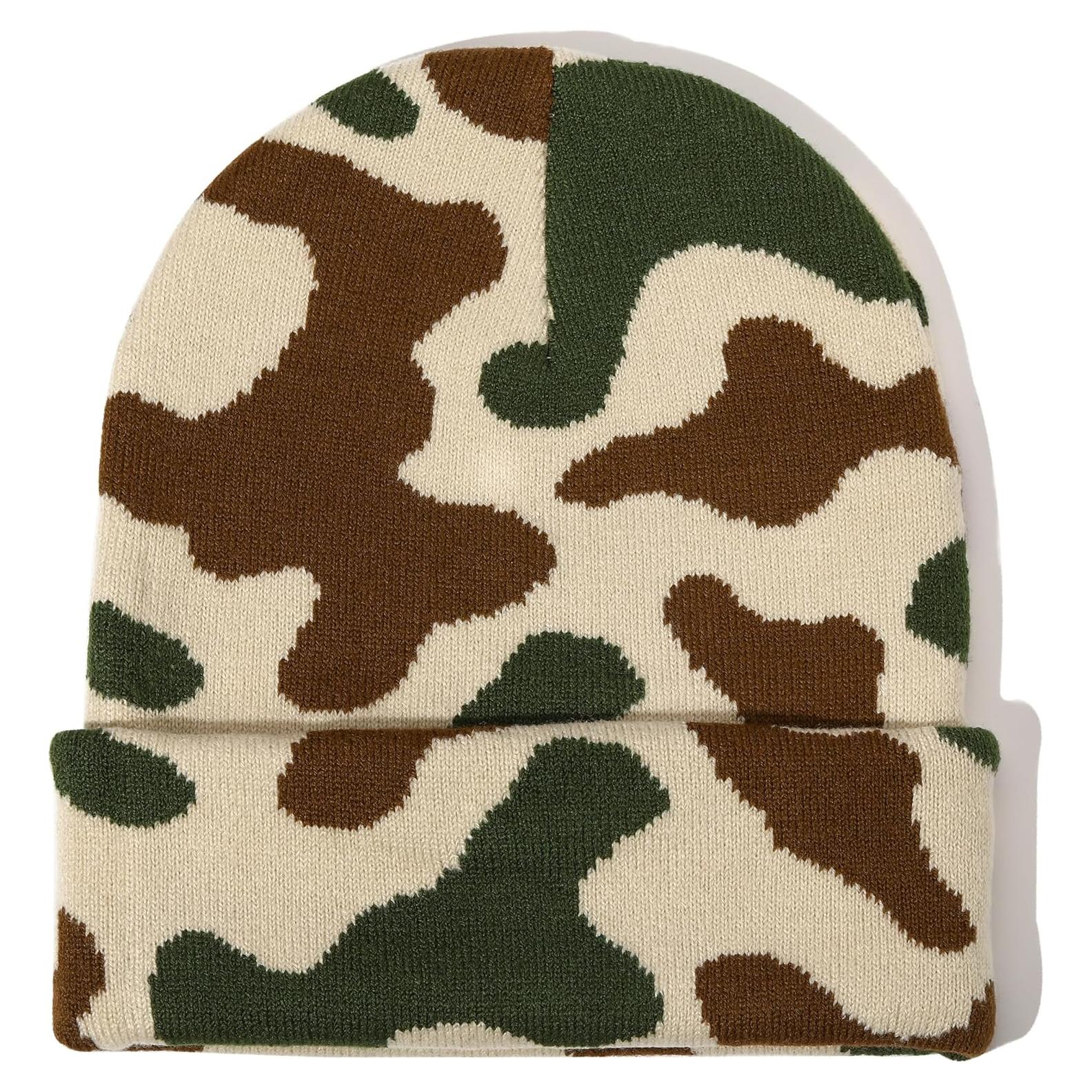 Gorro Beanie Camo Unisex Jirafa Vaca Leopardo 55-62cm