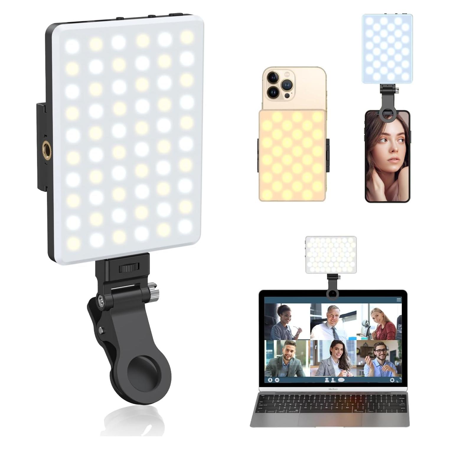 Luz de Selfie OLRPT CL-V11SE 60 LED 3 Modos Recargable