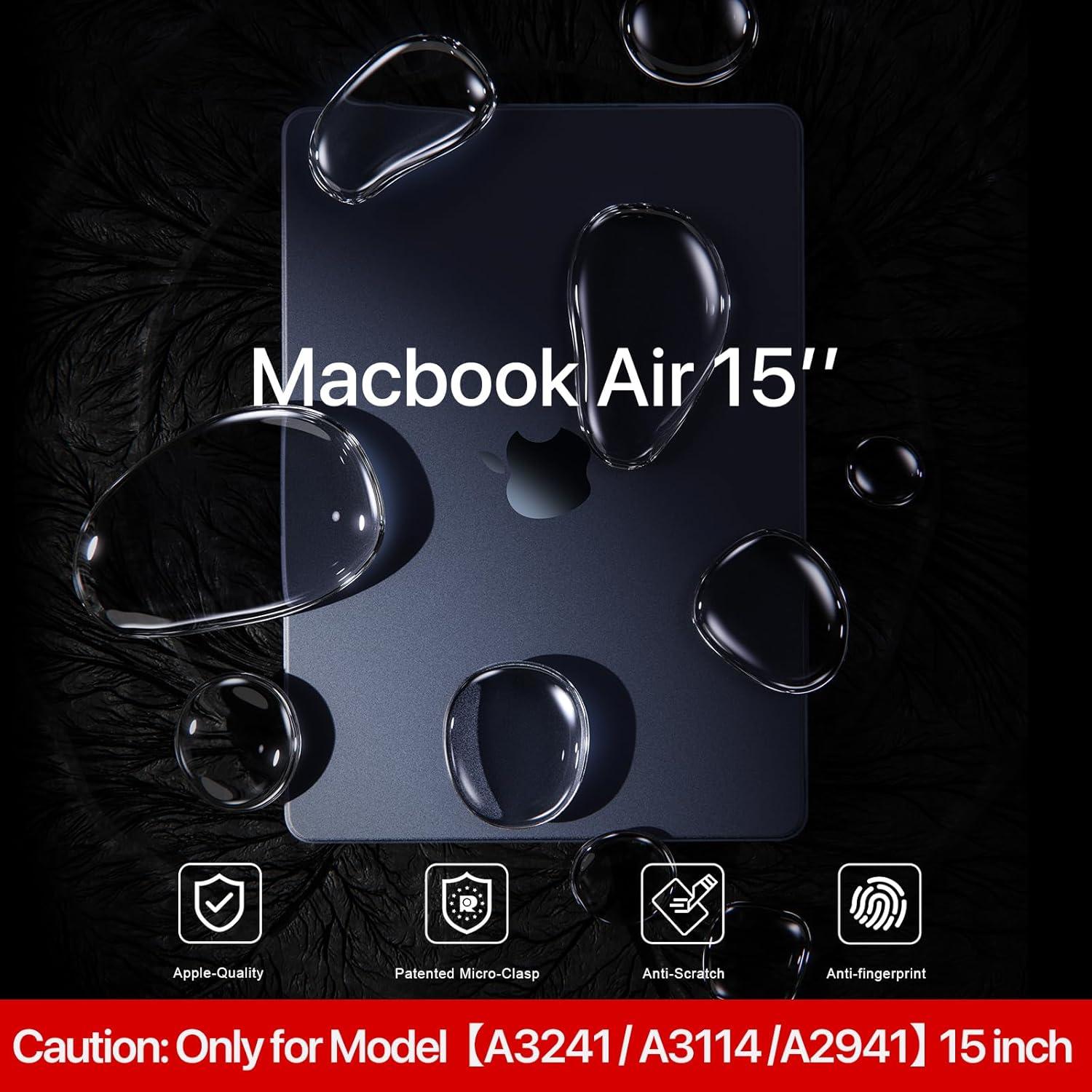 Funda Dura para MacBook Air 15" Claro Medianoche - soonjet